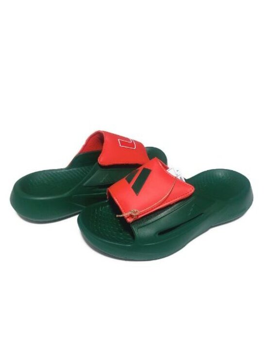 Miami Hurricanes adidas Lightblaze Slide Mens Size 11 Womens 12 Sandals Green main image 8